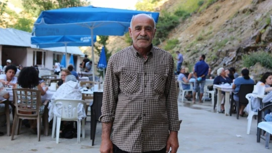 Sıcaktan bunalan vatandaşlar, efsaneye konu olan şelalede serinliyor