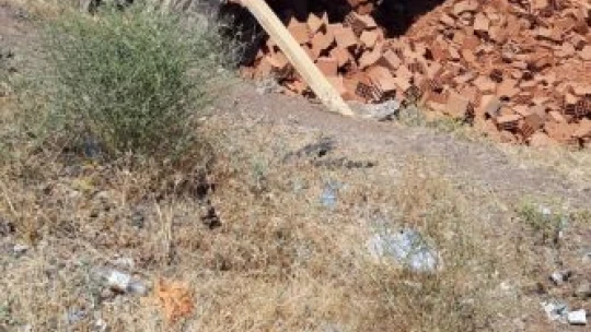 Tuğla yüklü kamyon devrildi: 1 yaralı