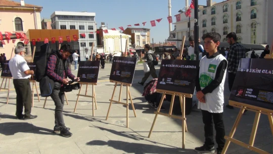 HÜDA PAR Elazığ Gençlik Kolları 6-8 Ekim Şehitleri Anısına Resim Sergisi Düzenledi