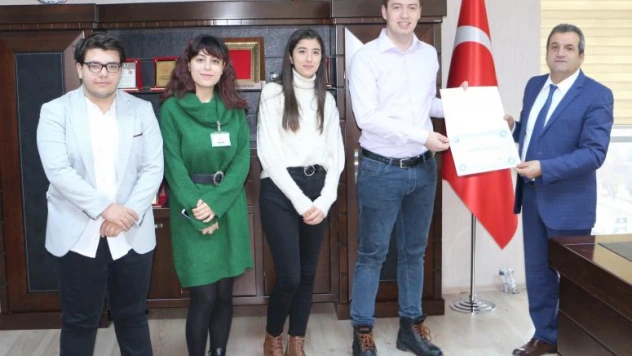 İl Sağlık Müdürlüğünden Organ Bağışı Etkinliklerine Katılan Fırat Tıp Öğrenci ve Üyelerine Teşekkür Belgesi