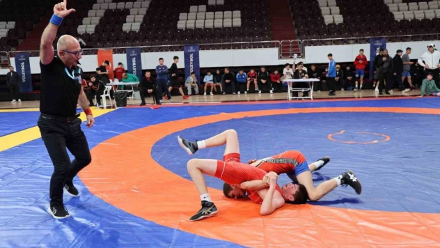 Gençler Güreş Müsabakaları Elazığ'da sürüyor