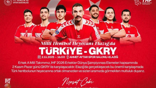 Milli hentbol heyecanı Elazığ'da