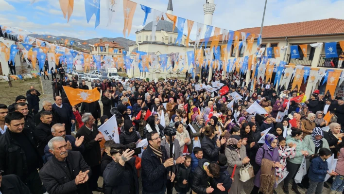 AK Parti Sivrice Seçim Koordinasyon Merkezi Yoğun Katılımla Açıldı