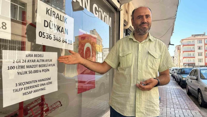 Böyle 'kiralık' ilanı görülmedi: Kirayı 400 ekmekten 100 litre mazota çekti