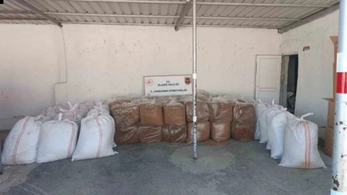 Elazığ'da 1,5 Ton Kaçak Tütün Ele Geçirildi