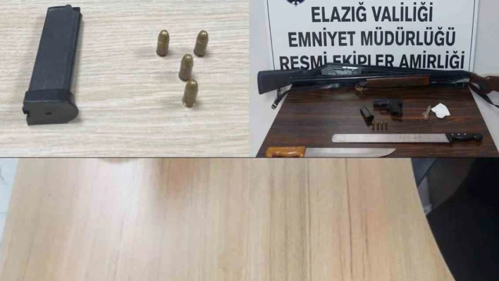 Elazığ'da asayiş uygulaması: 4 tutuklama