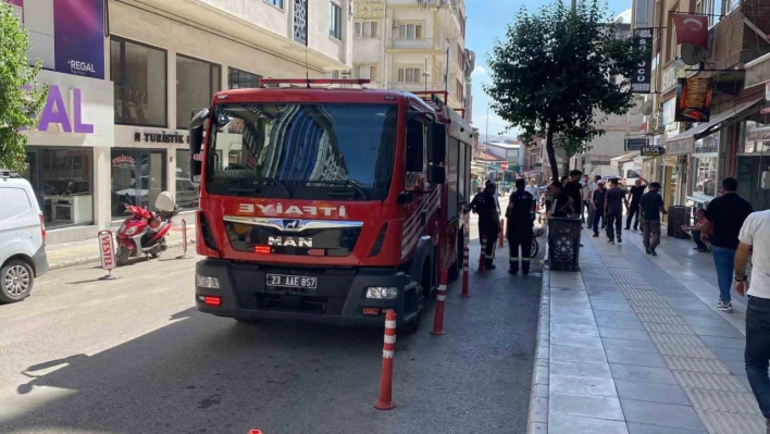 Elazığ'da baca yangını