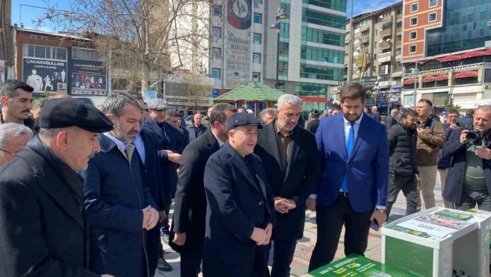 Elazığ'da Gazze için El Ele Türkiye'den Filistin'e yardım kampanyası