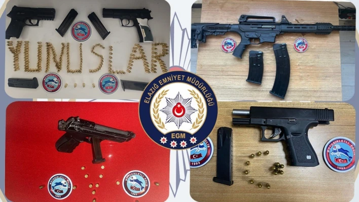Elazığ'da kesinleşmiş hapis cezasıyla aranan 81 şüpheli yakalandı