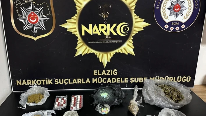 Elazığ'da kilo kilo uyuşturucu ele geçirildi: 3 tutuklama