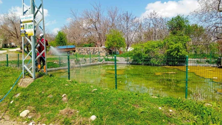Elazığ'da larva ilaçlama çalışmaları sürüyor