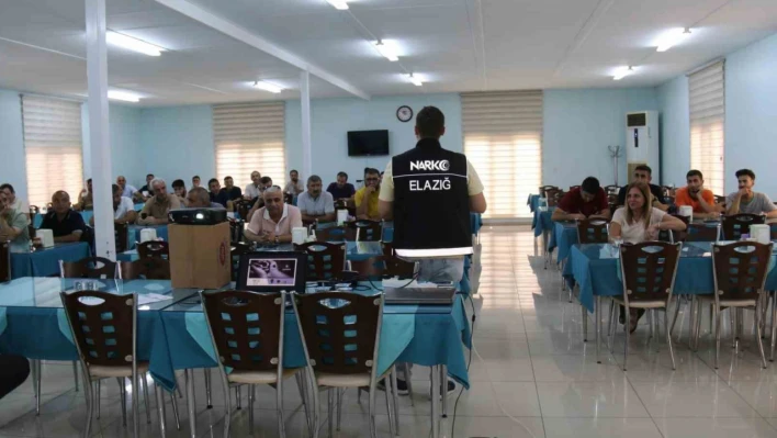 Elazığ'da Orman Müdürlüğü personeline uyuşturucu ile mücadele eğitimi verildi