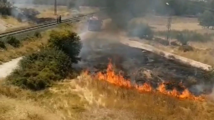 Elazığ'da ot yangını