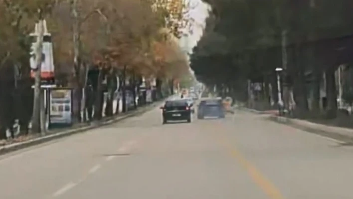 Elazığ'da trafikte makas atan sürücü kameraya yansıdı
