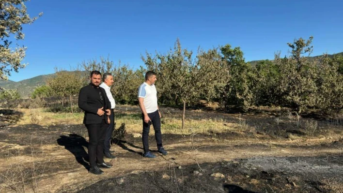 Elazığ Milletvekili Semih Işıkver'in Baskil İlçesindeki Yangın Sonrası Temasları