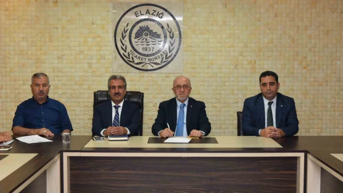 Elazığ Ticaret Borsası Meclis Toplantısı'nda atıl kaynakların üretime kazandırılması ve istihdam görüşüldü