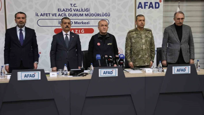 Elazığ Valisi Hatipoğlu: 'Acının büyüklüğü karşısında dayanışmamız daha da büyüdü'