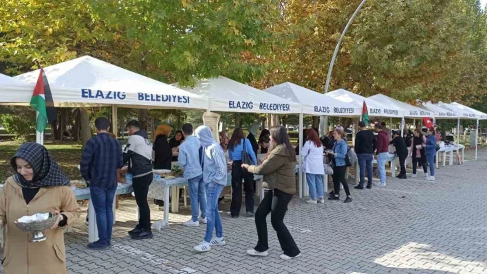 Fırat Üniversitesi Kadın Kolları'ndan Filistin'e yardım etkinliği