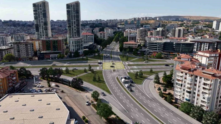 Hazardağlı Kavşağı'nda çalışmalar ilerliyor