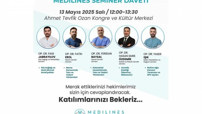 Medilines Hospital'dan Elazığ'da dev seminer
