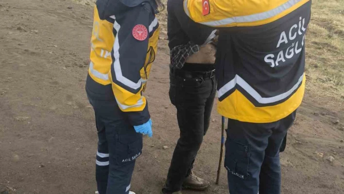 Yanına yıldırım düşen şahıs yaralandı