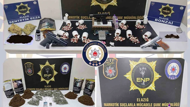 Elazığ'da uyuşturucu operasyonu: 19 tutuklama