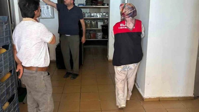 Arıcakta gıda üretim yerlerine  denetim