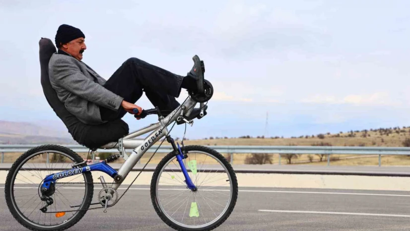 Elazığ'da ilginç bisiklet tasarımı: Polisler bile durdurup inceliyor