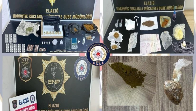Elazığ'da uyuşturucu operasyonu: 12 tutuklama