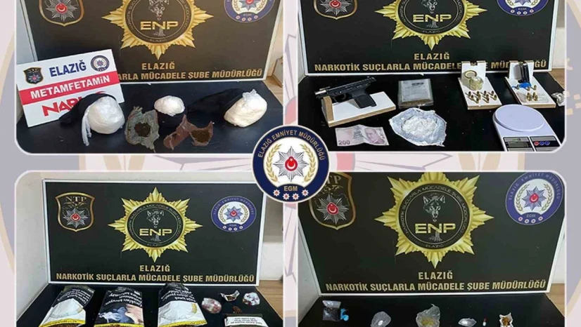 Elazığ'da uyuşturucu operasyonu: 8 şüpheli tutuklandı