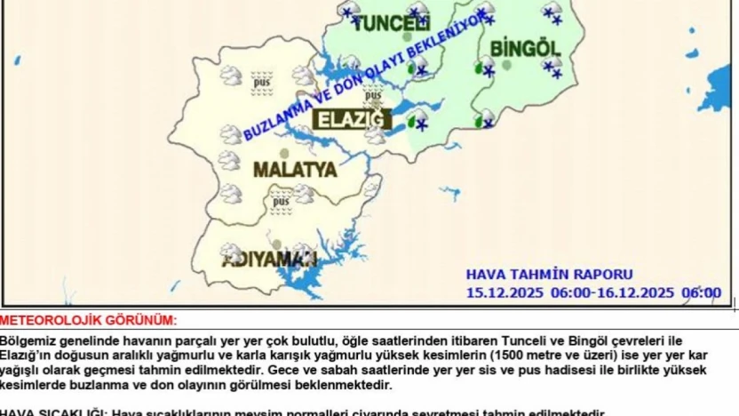Meteorolojiden uyarı: Yüksek kesimlerde kar bekleniyor