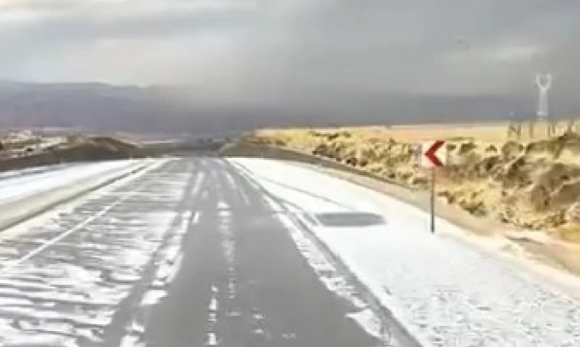 Elazığ'da dolu yağışı