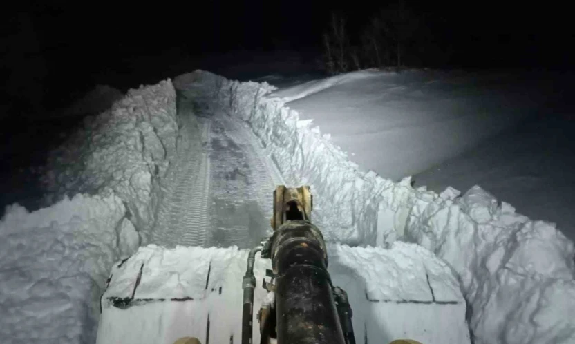 Elazığ'da kapalı köy yolları açıldı
