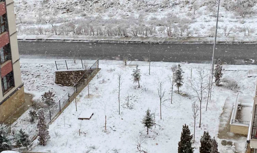 Elazığ'da kar yağışı başladı