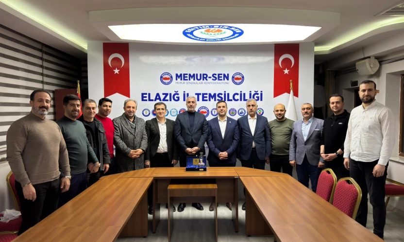 Memur-Sen İl Yönetiminden Diyanet-Sen Elazığ Şubesine Ziyaret