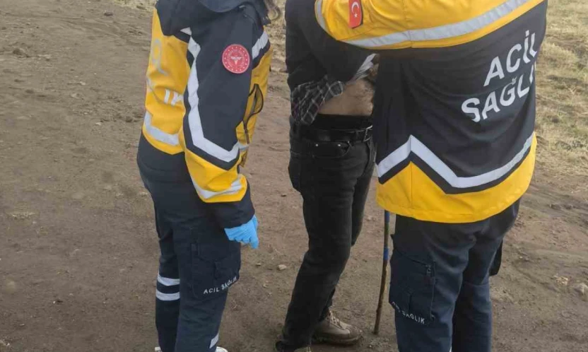 Yanına yıldırım düşen şahıs yaralandı